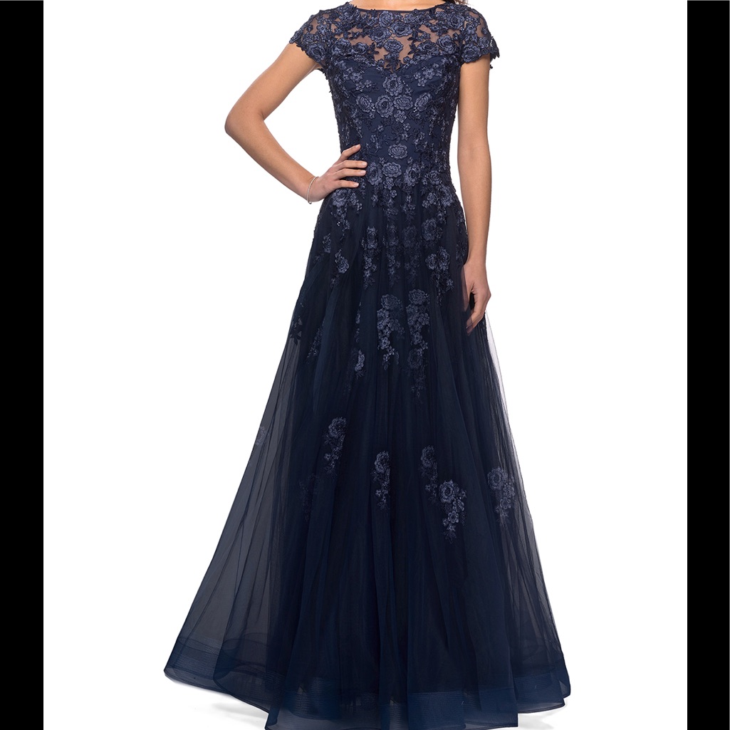 La Femme Embellished A-Line Ball Gown Nwt $619 Size 8